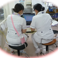 新人職員に対して