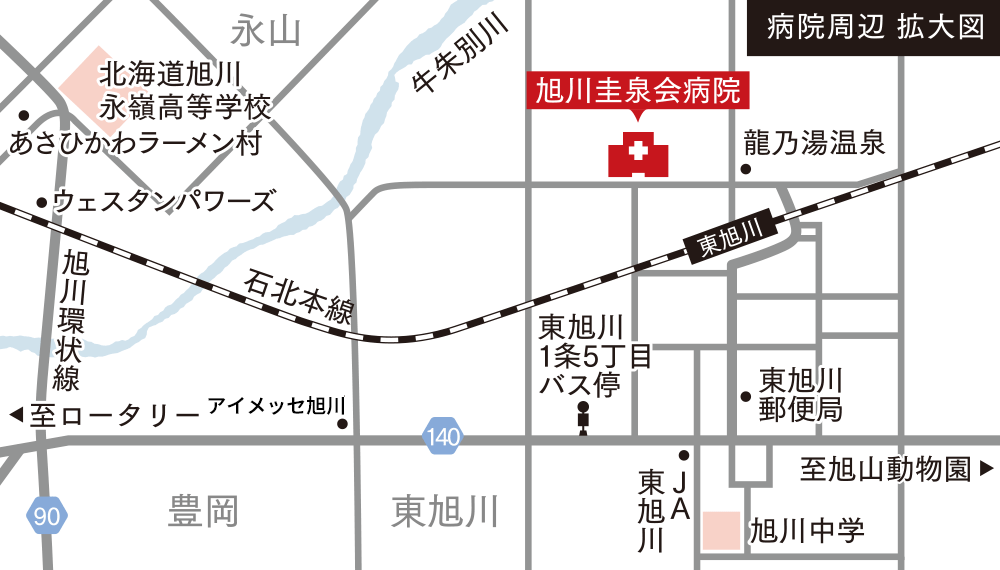 病院周辺拡大図